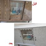 اجرای برچسب PVC ضدآب کیارفرش ساوه