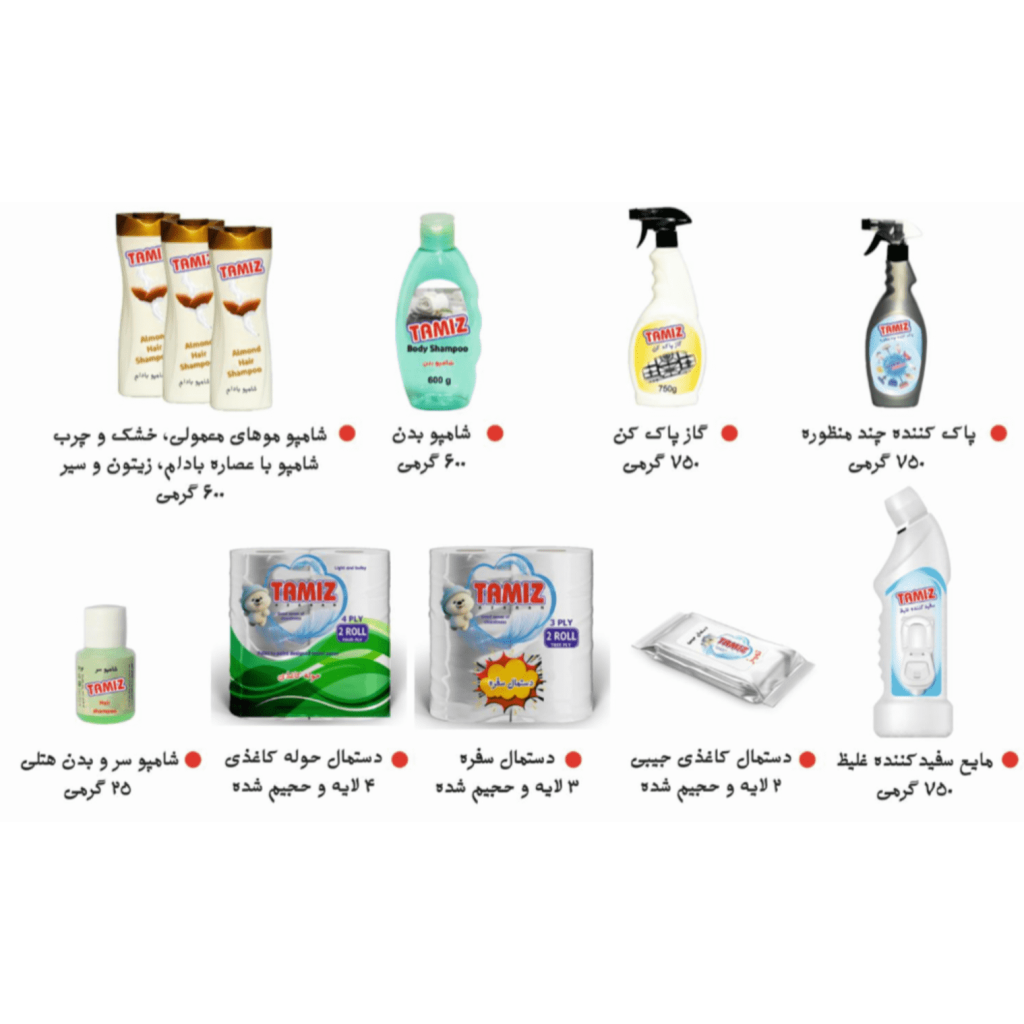 تامین انواع مواد شوینده تمیز آذران اهواز