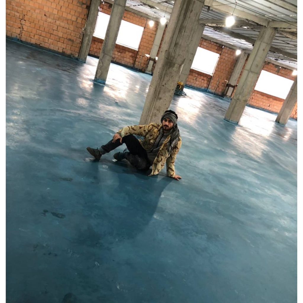 اجرای بتن ریزی با ماله پروانه ای خدای بتن دامغان