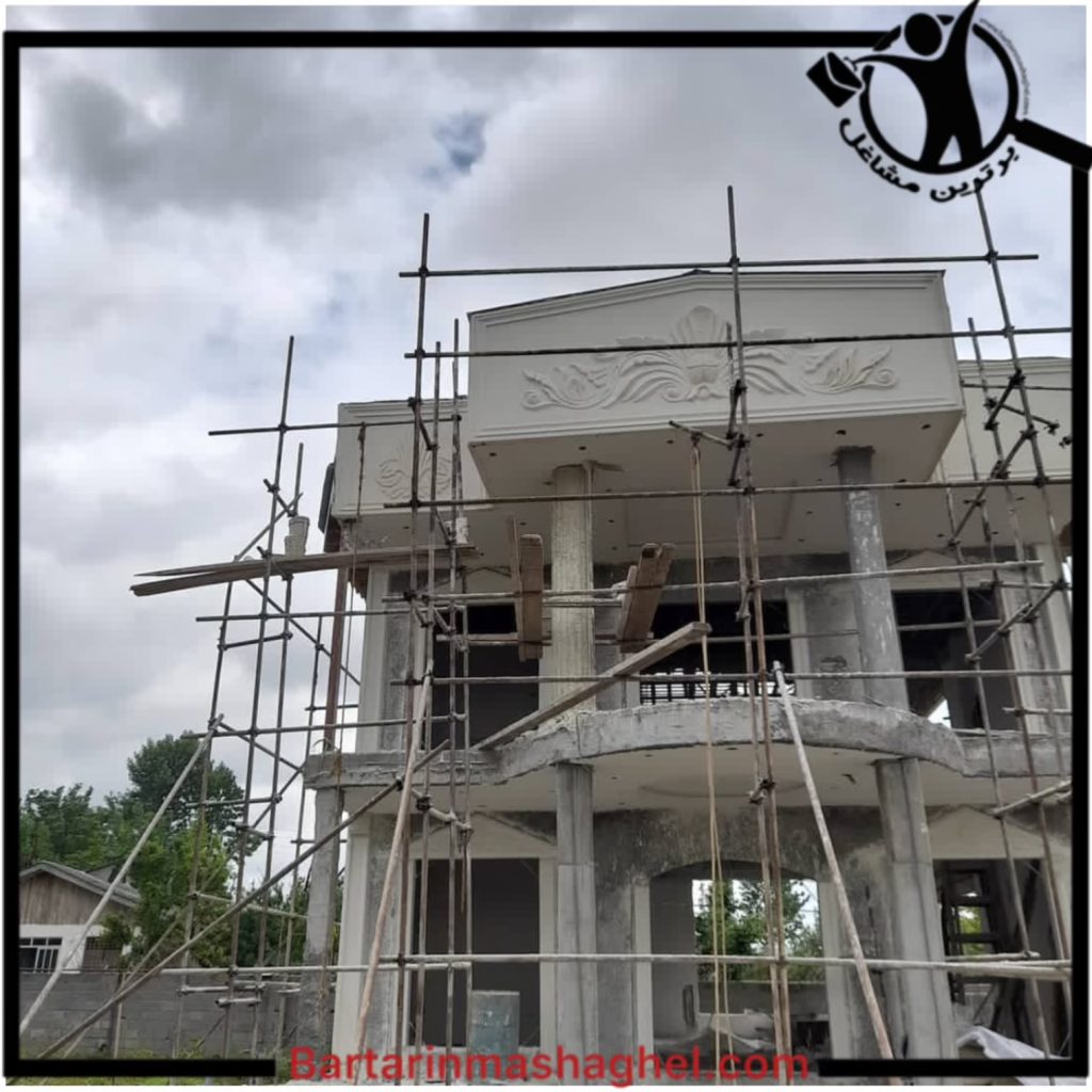 اجرای نما رومی نماکاران کلاسیک کرمان