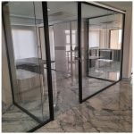 اجرا درب اتوماتیک کاسکن گلس رشت