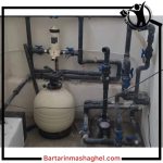 نصب موتورخانه استخر خادمی شیراز