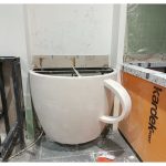 نمای مدرن سیمانی شرفخانی آمل