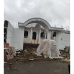 نمای مدرن سیمانی شرفخانی آمل