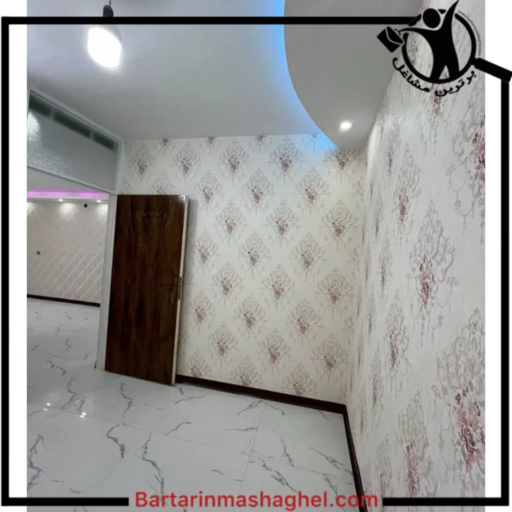 نصب کاغذ دیواری مدرن ملارد