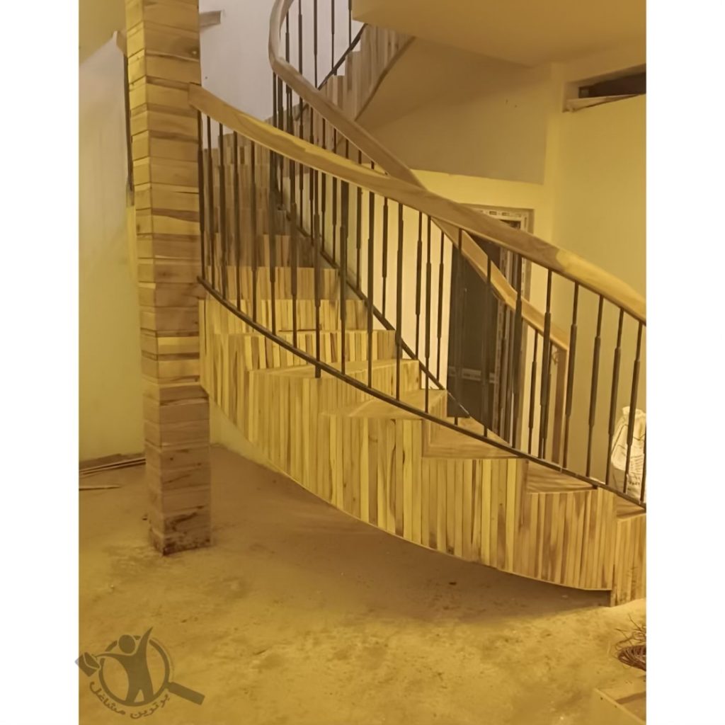 ساخت پله گرد ارس وود مشهد