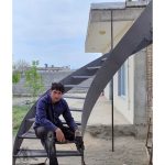 ساخت پله گرد فهیم زاد تالش