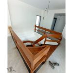 پله گرد چوبی آرین چوب غرب تهران
