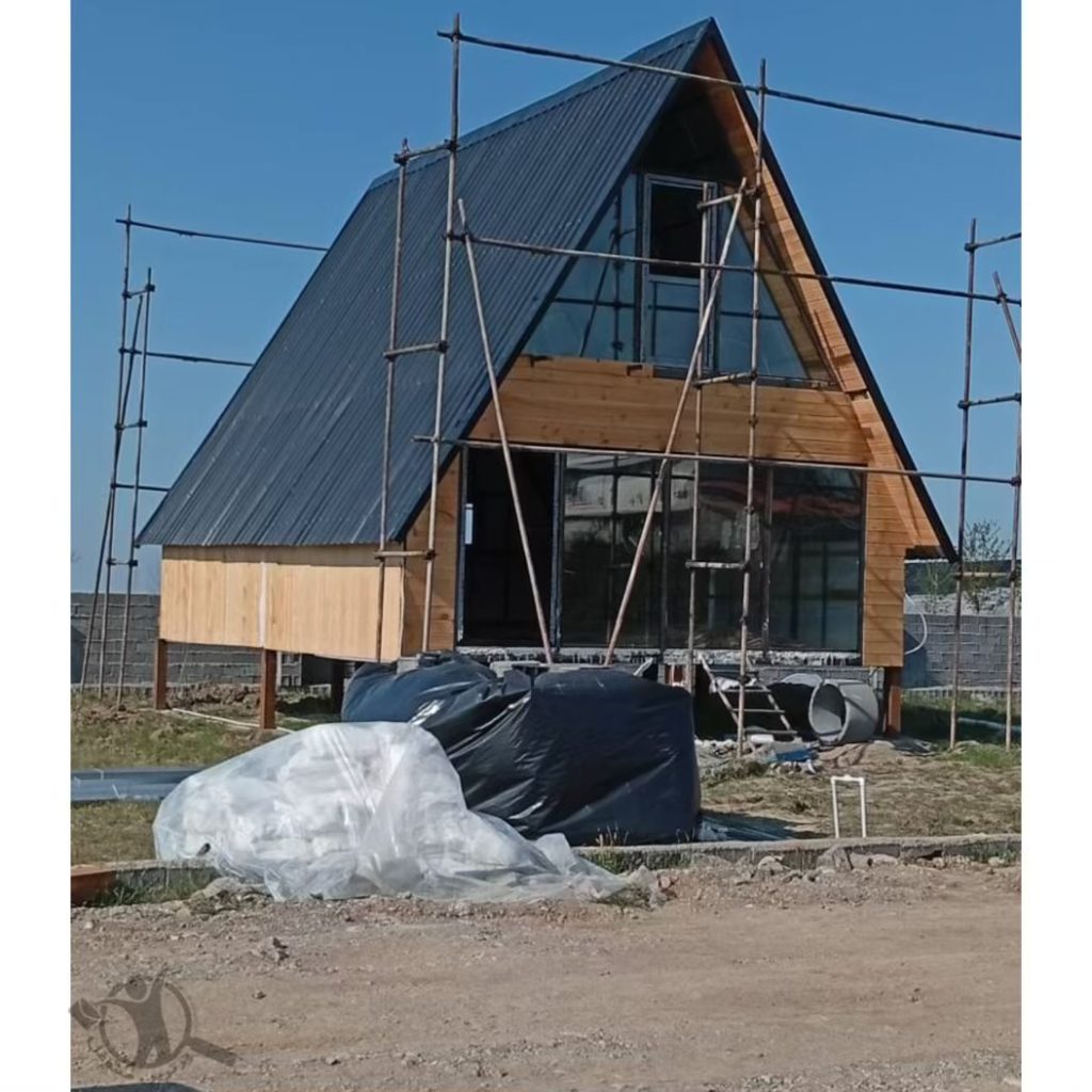 ساخت کلبه سوئیسی وودن هاوس wooden house ساری
