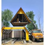 ساخت کلبه سوئیسی وودن هاوس wooden house ساری