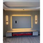 اجرای تی وی وال TV WALL دکو چوبی اسلامشهر