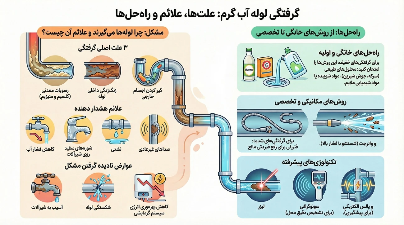 10 علت رایج گرفتگی لوله و روش‌های رفع آن،مشاهده اطلاعات 10 علت رایج گرفتگی لوله و روش‌های رفع آن در سامانه برترین مشاغل